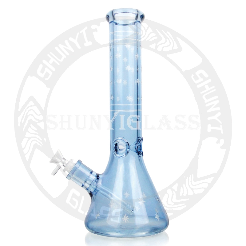 Vaso de precipitados de vidrio de 7mm embriagador Handmake TUBO TUBO DE AGUA Fumar narguile Shisha de vidrio fundido