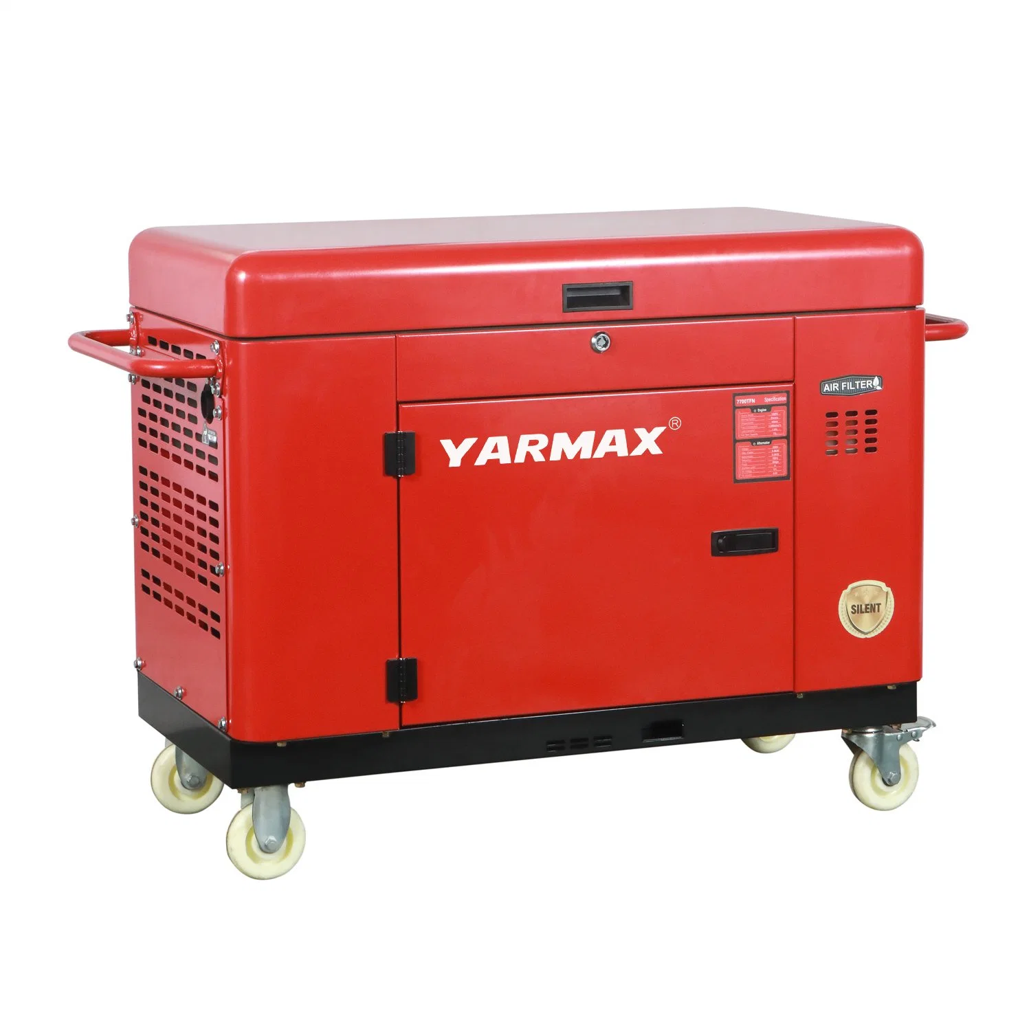 Yarmax Ultra Silent Diesel Generator Tc Series Red Soundproof Genset