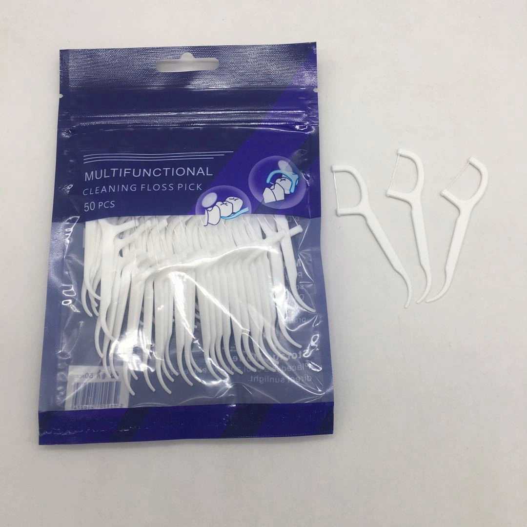 Großhandel Charcoal Mais Stärke Dental Floss Picks Twin Floss Pick