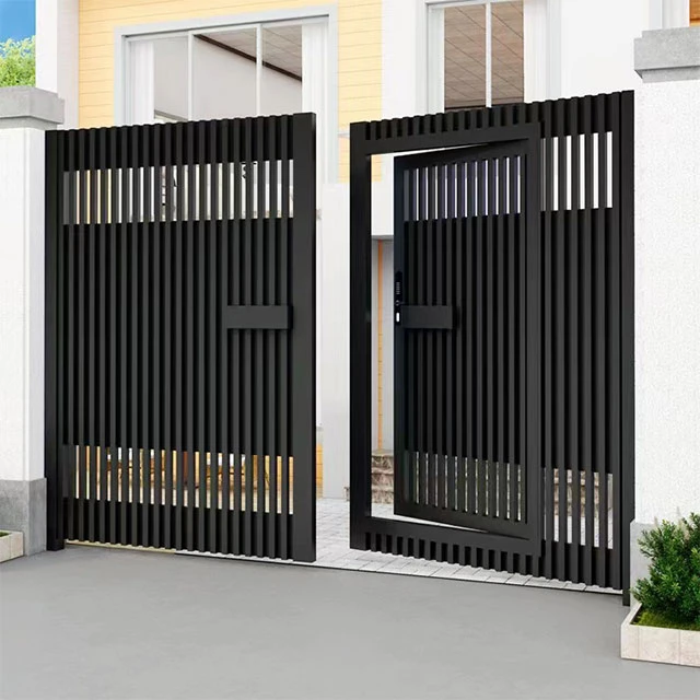 Simple Garden Single Door Iron Gate Designs Metal Safety Door