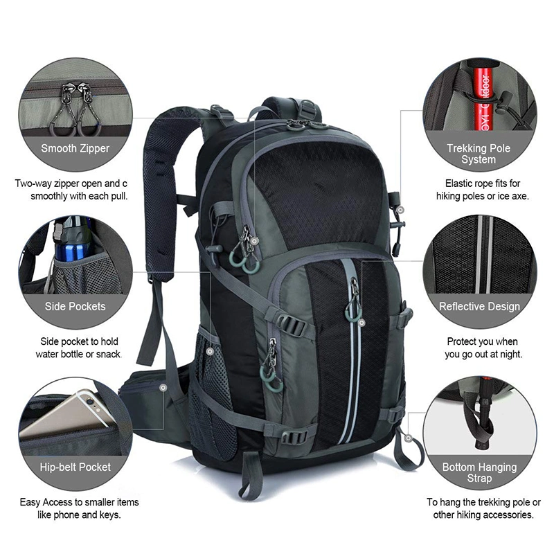 Waterproof Travel Backpack Durable Lightweight Hiking Backpacks Travel Outdoor Sport
