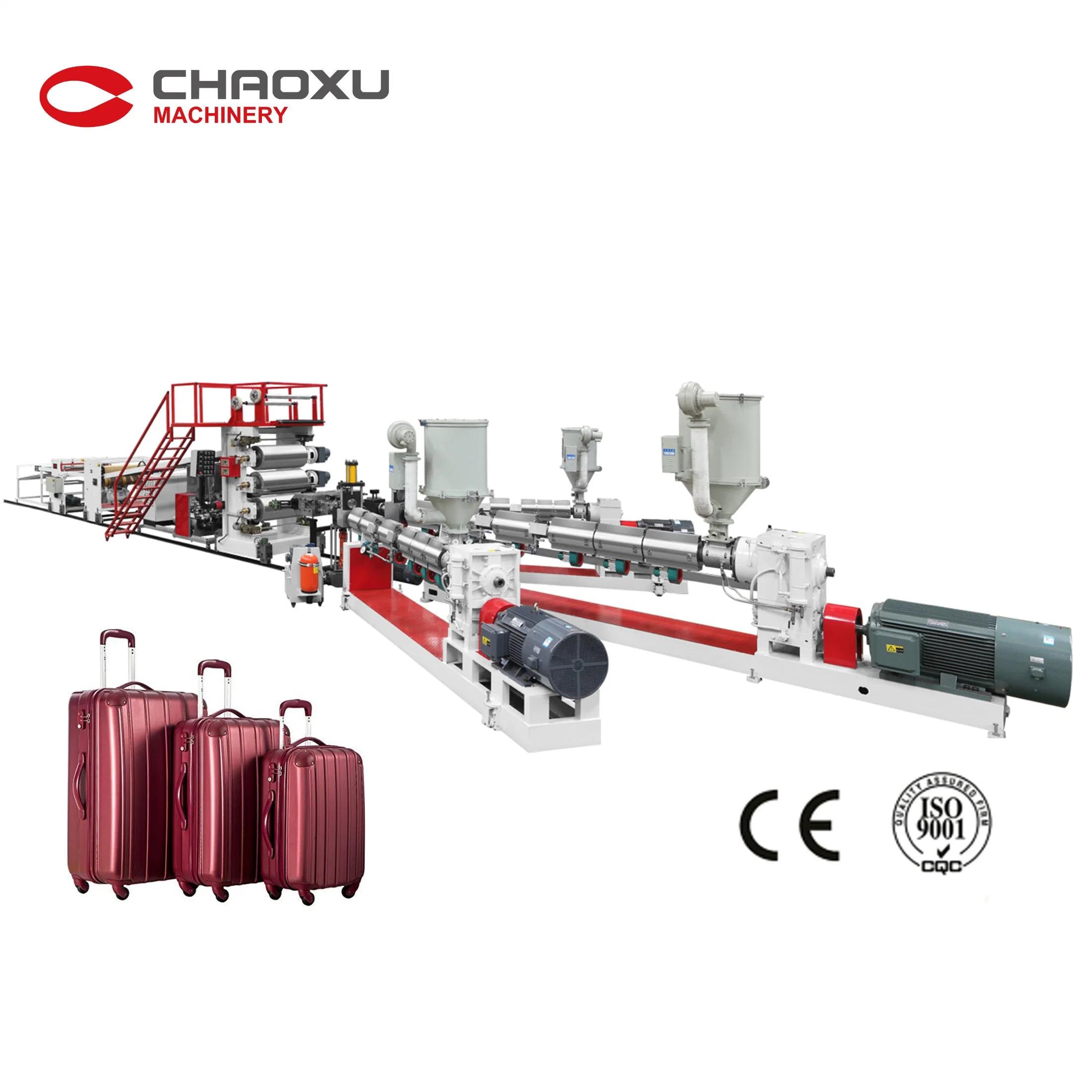 Luggage Making Plastic Recycling Extruder Machine/Plastic Sheet Extruder Machine/Suitcase Production Line/Travelling Bag Machine/Luggage Machine Manufacturer