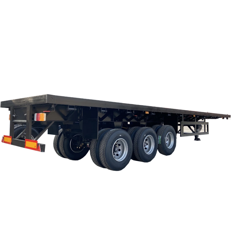 High quality/High cost performance  Coupled Flatbed Semi-Trailer Logistics Transportation Cargo