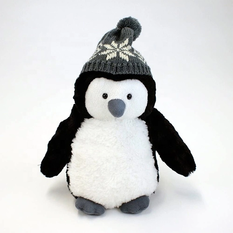 Top Ranking Proveedor de la Navidad en blanco y negro de Peluche Pingüino Kawaii Pingüino de peluche juguete