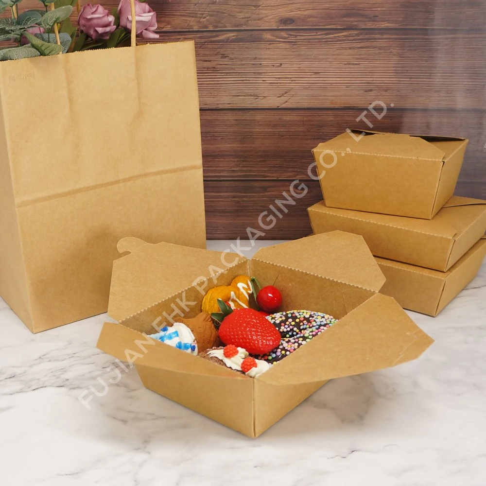 Wholesale/Supplier Rectangle Free Samples Disposable 1400ml Paper Packaging Boxes