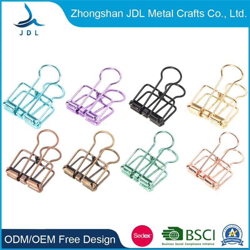 Manufacturers Produce Eco-Friendly Colorful Standard Metal Paper Clips Office Stationery