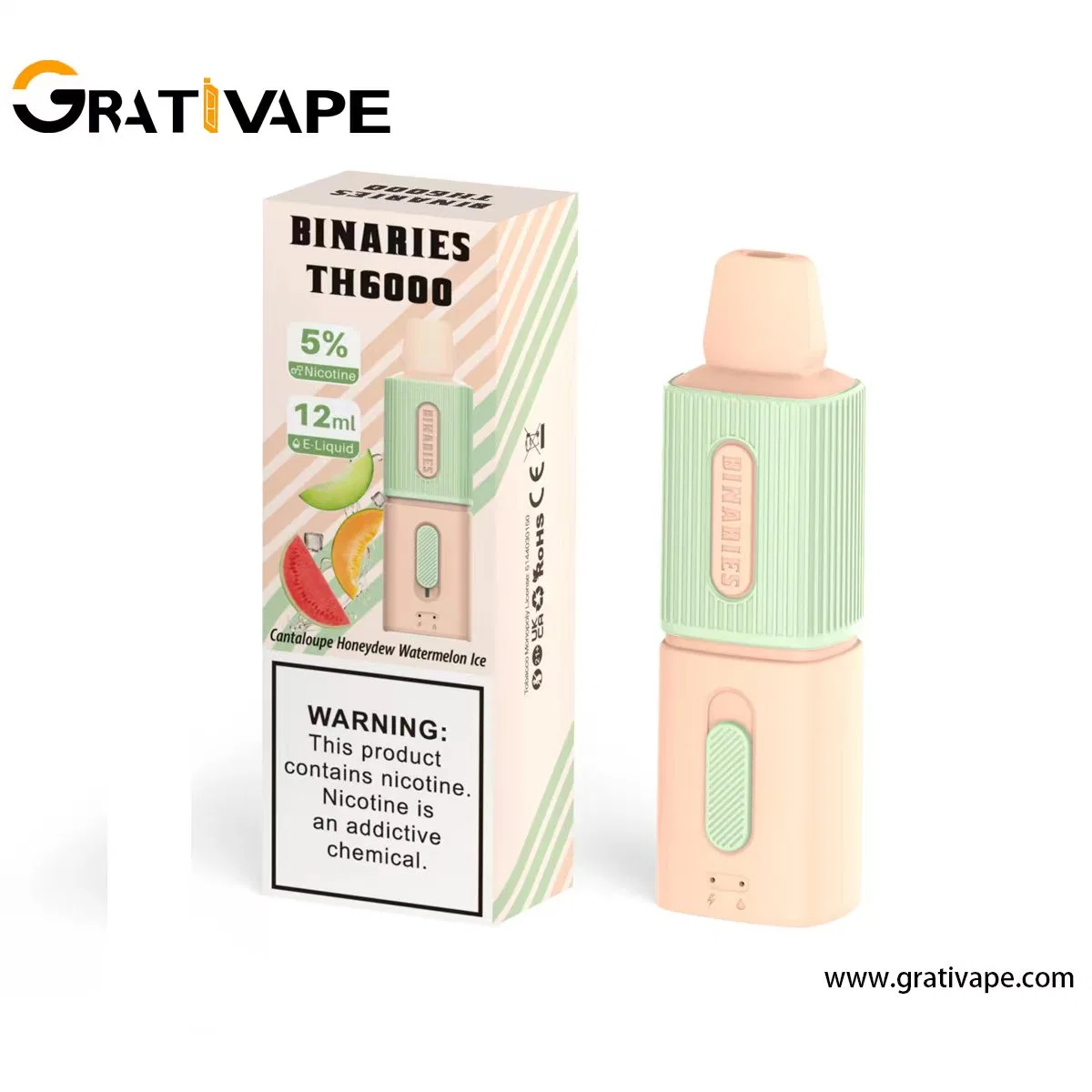 Оптом E сигареты одноразовые карандаш Vape 6000puffs 12ml регулируемые