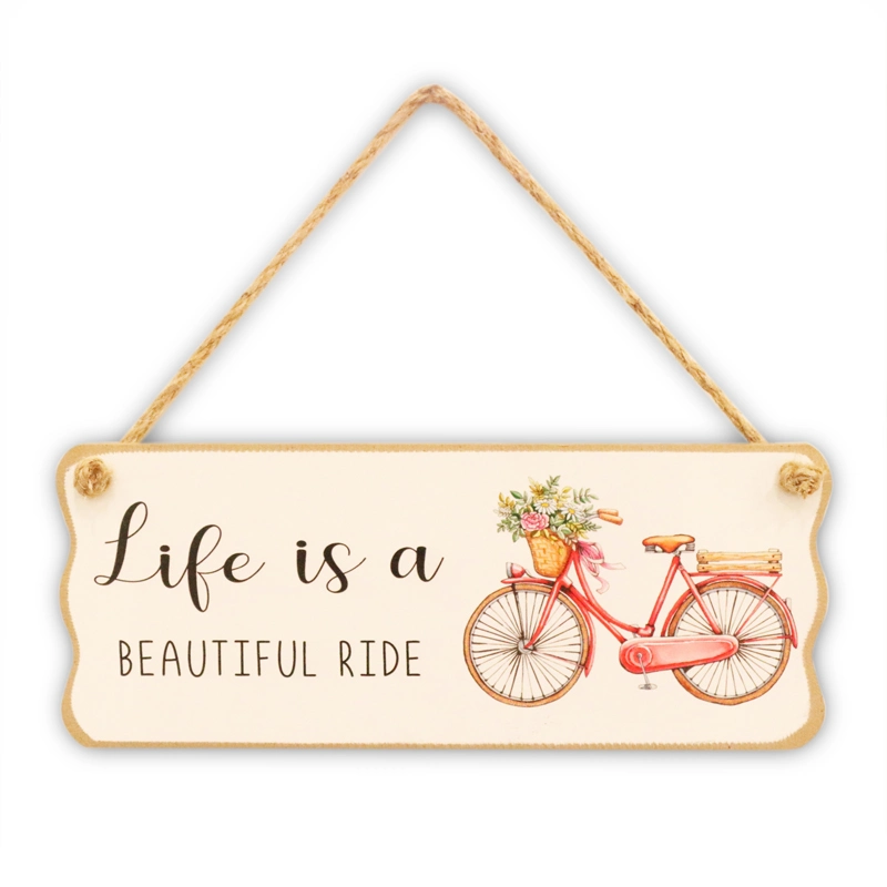 Metal Wall Sign placa de metal Vintage Hierro decorativo signo con Patrón de bicicleta