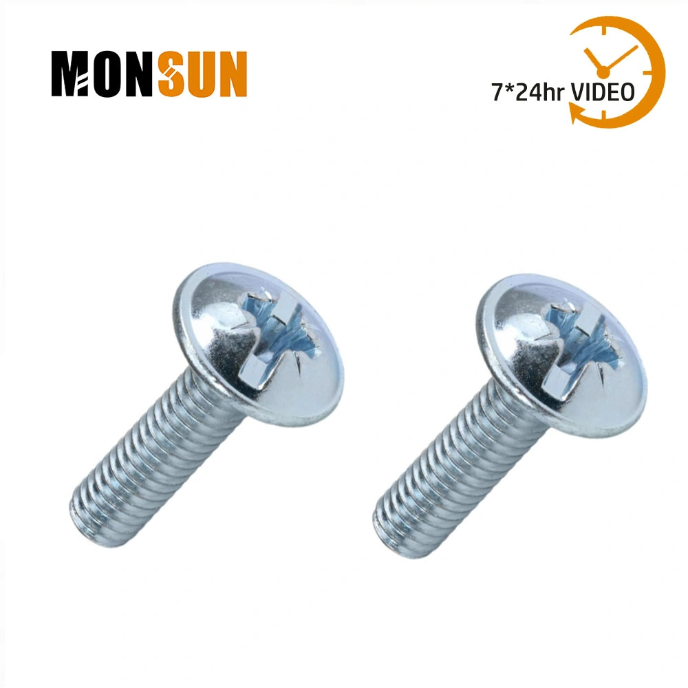 Truss Head Combination Cross Slot M4 Threaded 5/8" Machine Screw