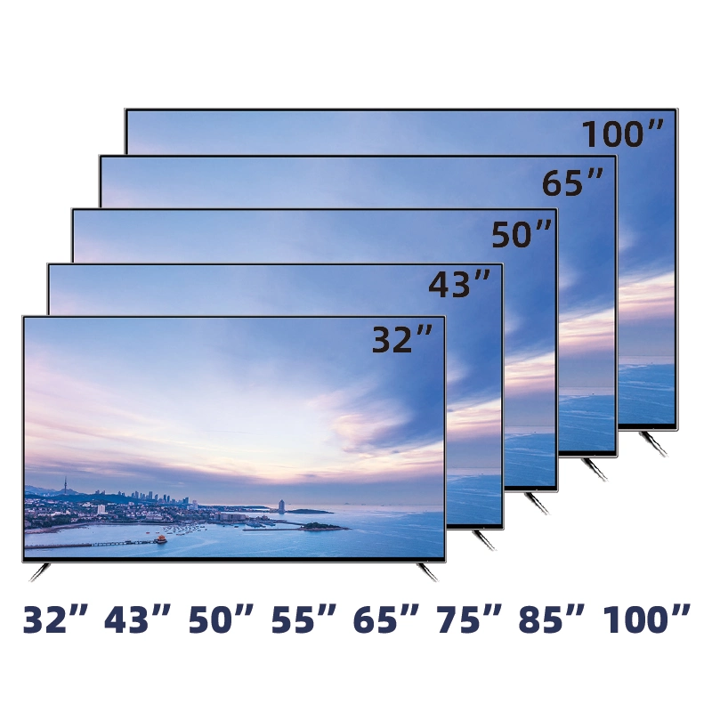 OEM 32 Inches Factory Direct Sale LCD Frameless Smart TV FHD Smart TV 220-240V 60Hz Smart Television DVB-T2s2 LED TV