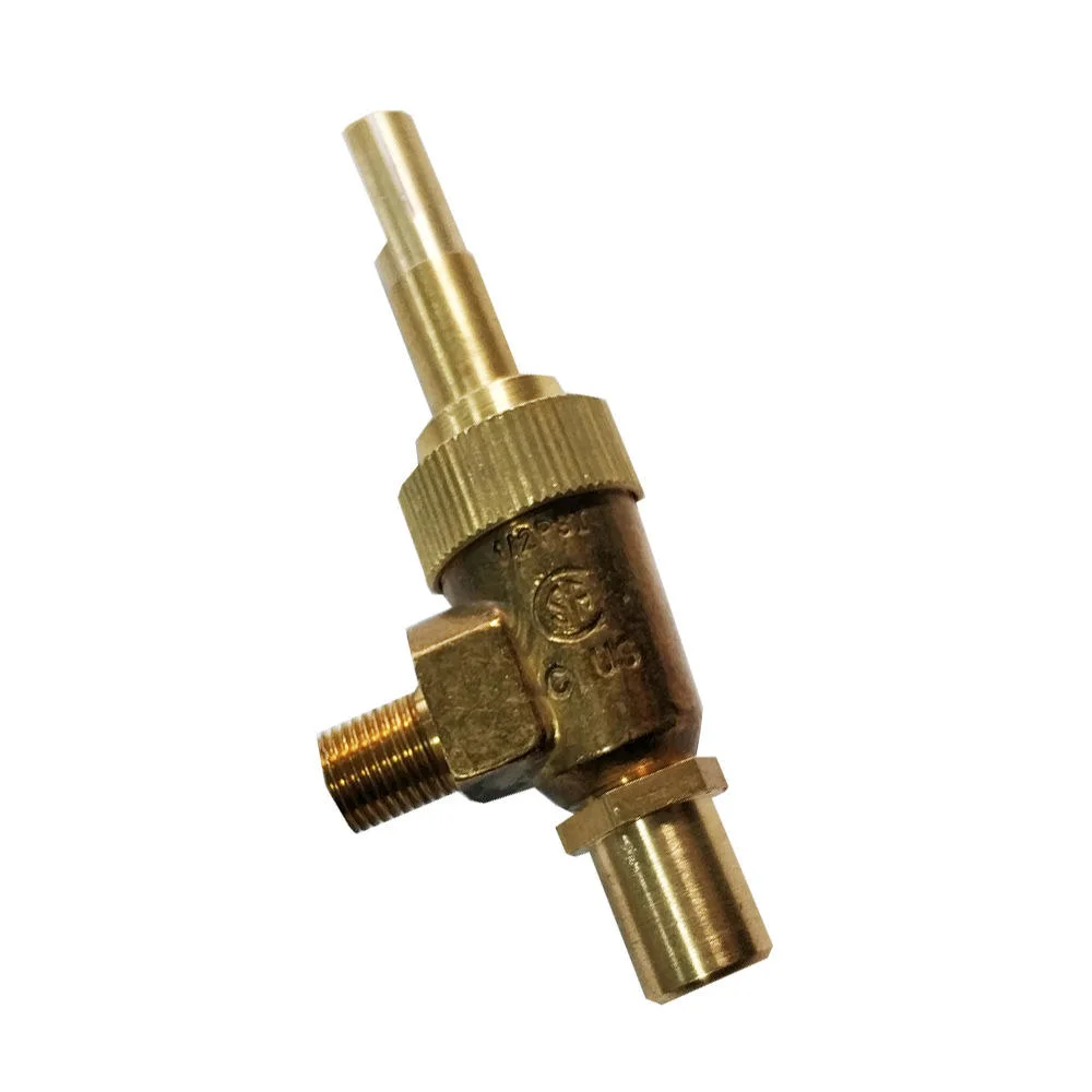 Commercial Stove 1/8NPT Gas Valvewith Copper Nozzle 8mm Valve Shaft Control Valve