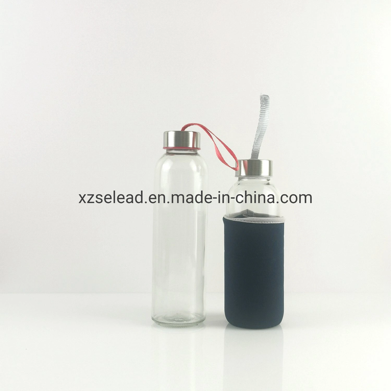 Wholesale/Supplier High quality/High cost performance  Travel Glass Water Bottle with Bamboo