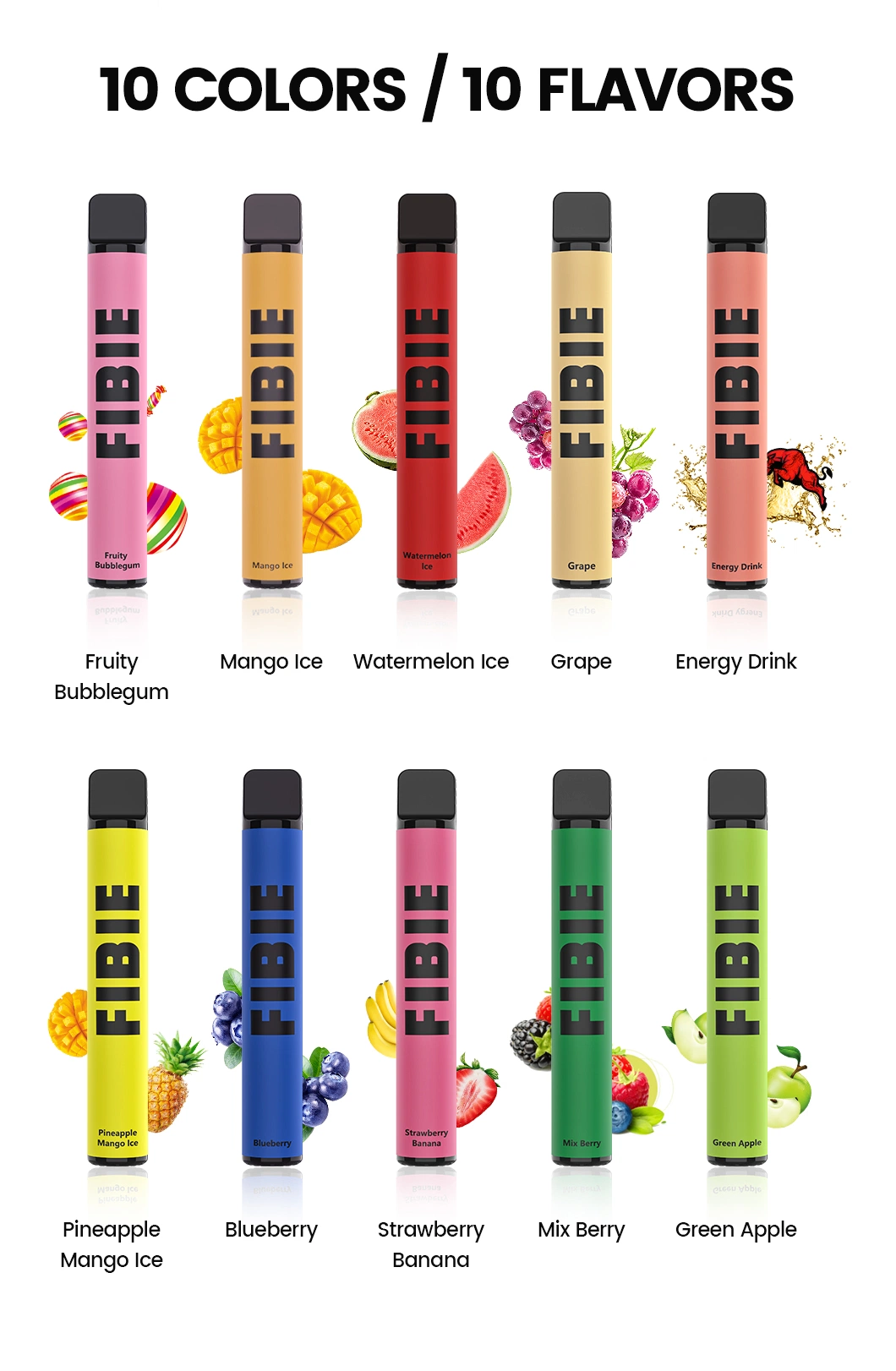 Shenzhen OEM ODM Customized Disposable/Chargeable Vape Fibie 800 Puffs E-CIGS for Quiting Smoking Electronic Cigarette Vape Pod Wholesale/Supplier I Vape