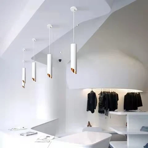 Caixa de quadro branco/caixa de cores/caixa de plástico moderna GU10 Oteshen 55 * 150 mm/55 * 200 mm/55 * 250 mm/55 * 300 mm luz de foco de suspensão LED