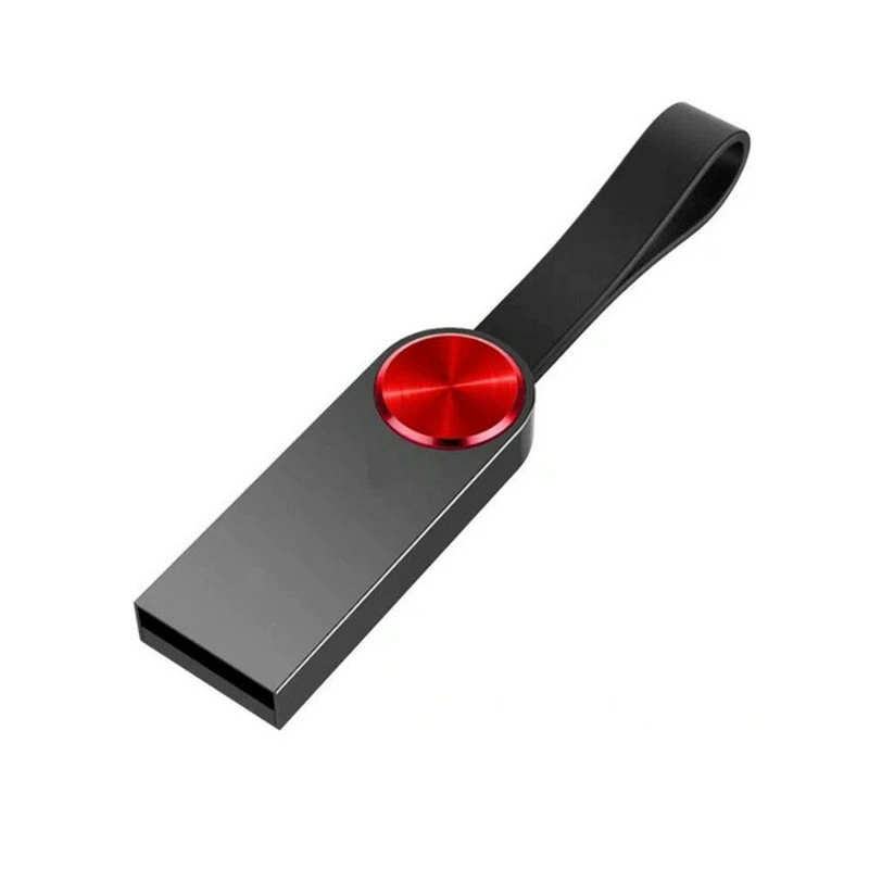 El grado de una mazorca de metal de chips de memoria USB con lazo de cuero elegante diseño Flash Drive con el logotipo del cliente