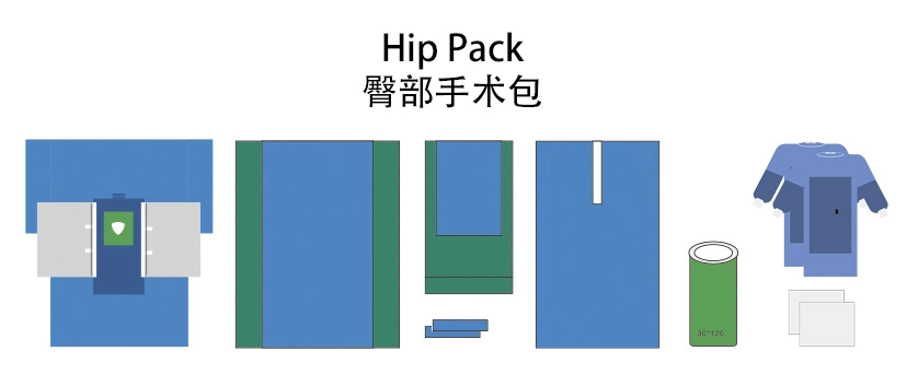 Hospital Use Disposable Orthopedic Hip Surgical Drape Set Surgical Pack