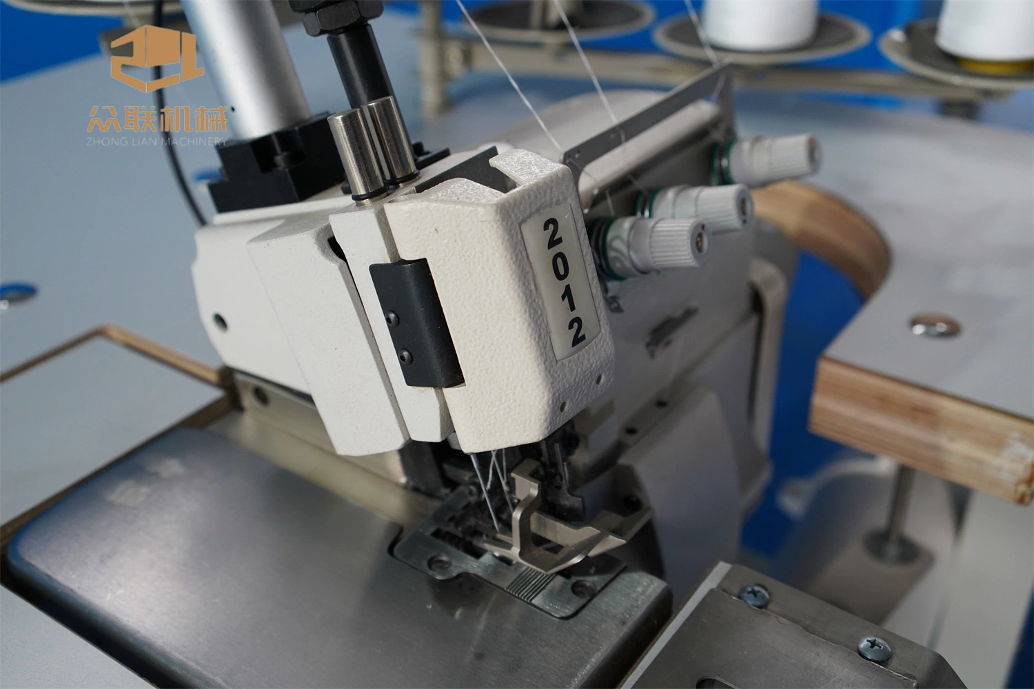 Overlock Maschine Nähen Stoff Kante