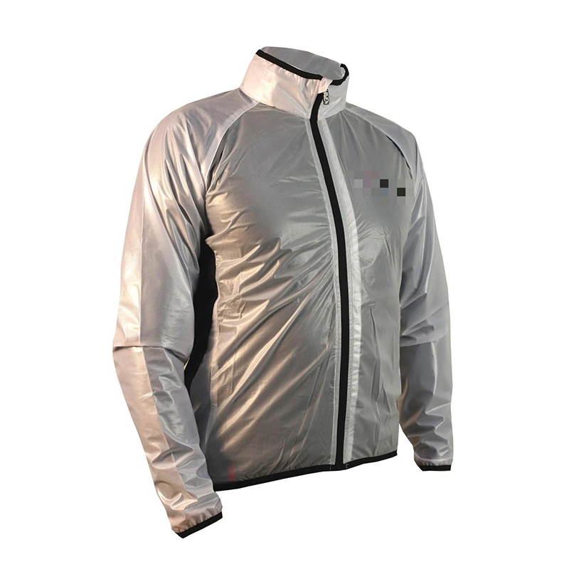 100% Polyester Bicycle Raincoat Fashion Custom Breathable Lightweight Bicycle Cycling Clothing