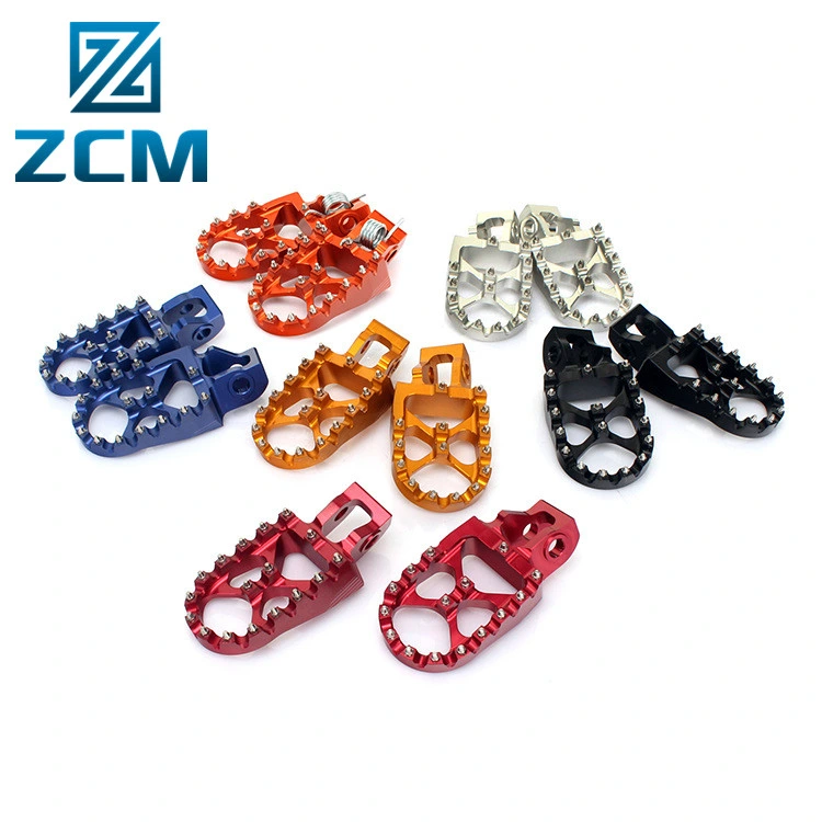 Small Batch Manufacturing Customized CNC Machined High-Performance Metal Aluminum Motorcycle Dirt Bike Footpegs