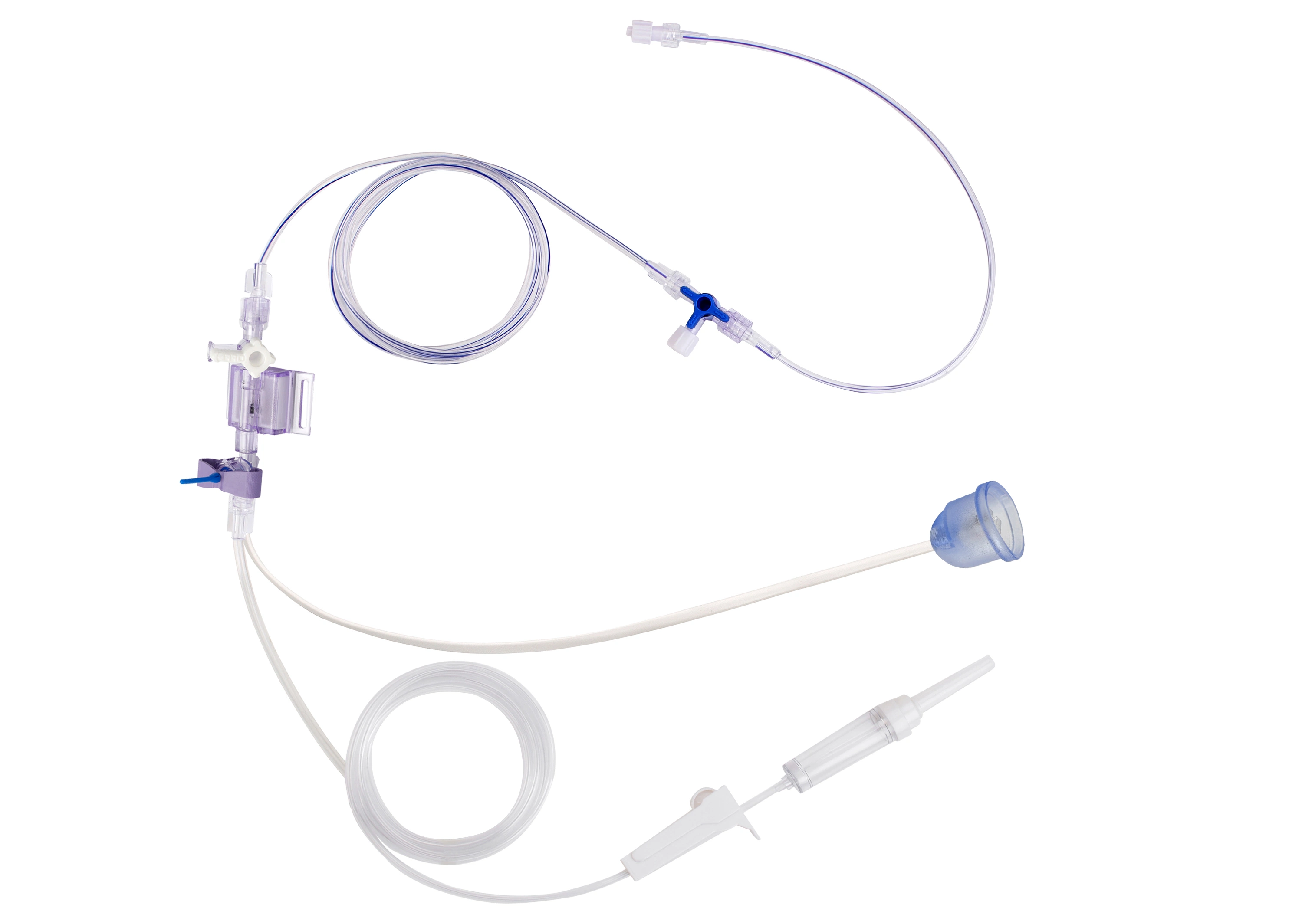 Medical Supply Disposable IBP Pressure Transducer Compatible with Abbott Connector