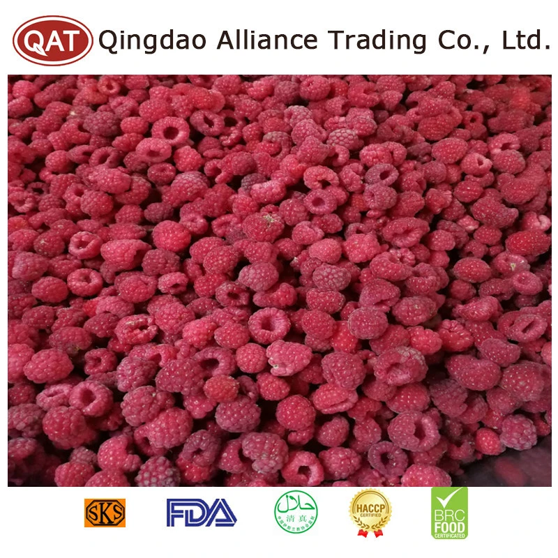 China Organic New Crop IQF Frutas congeladas frambuesa entera con Certificado BRC