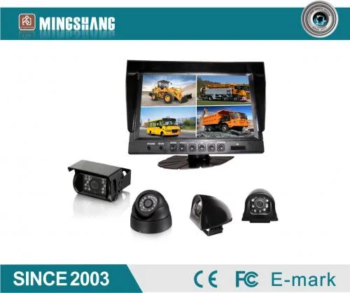 7 Inch Quad Rear View Camera System with 4CH Input