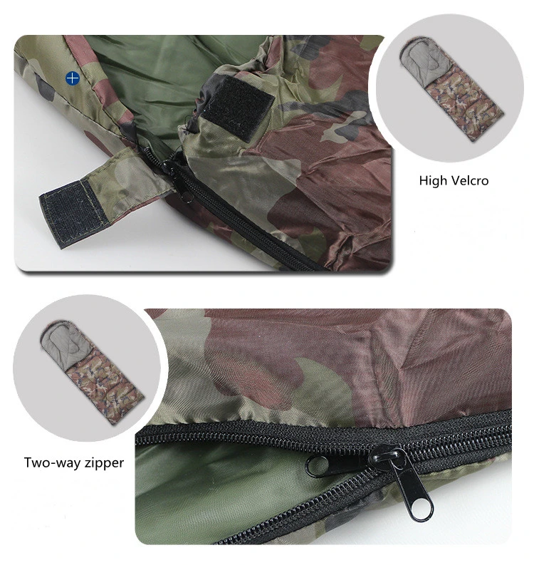 High quality/High cost performance  Envelope Type Camouflage Winter Outdoors Sleeping Bags