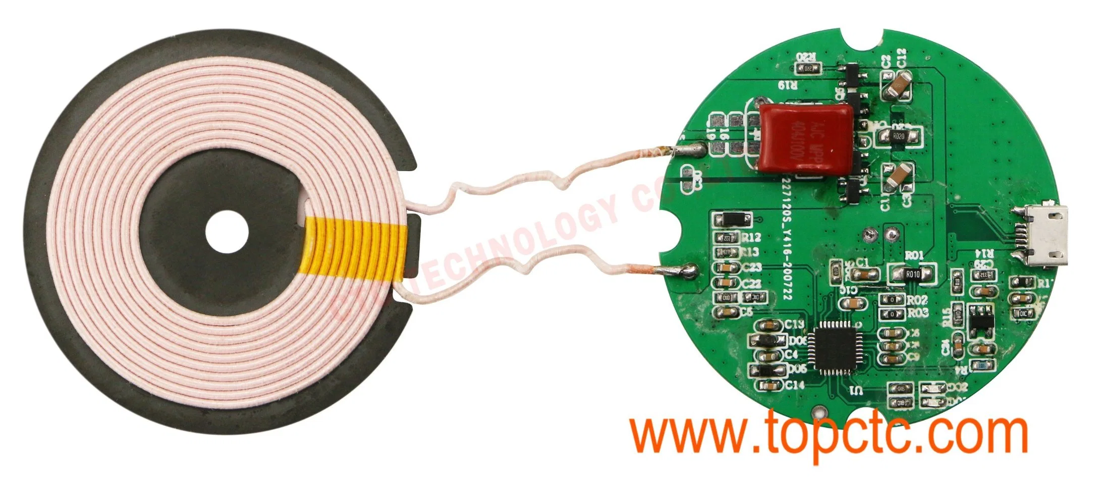 10W wireless charger coil module factory PCBA G1C01T010A05AP