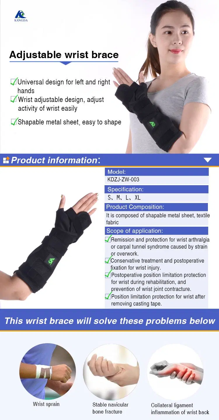 Wrist Brace Support Hand Left Right Carpal Tunnel Men Women Night Sleep Pack, Adjustable Strap for Arthritis Athletic Sprain