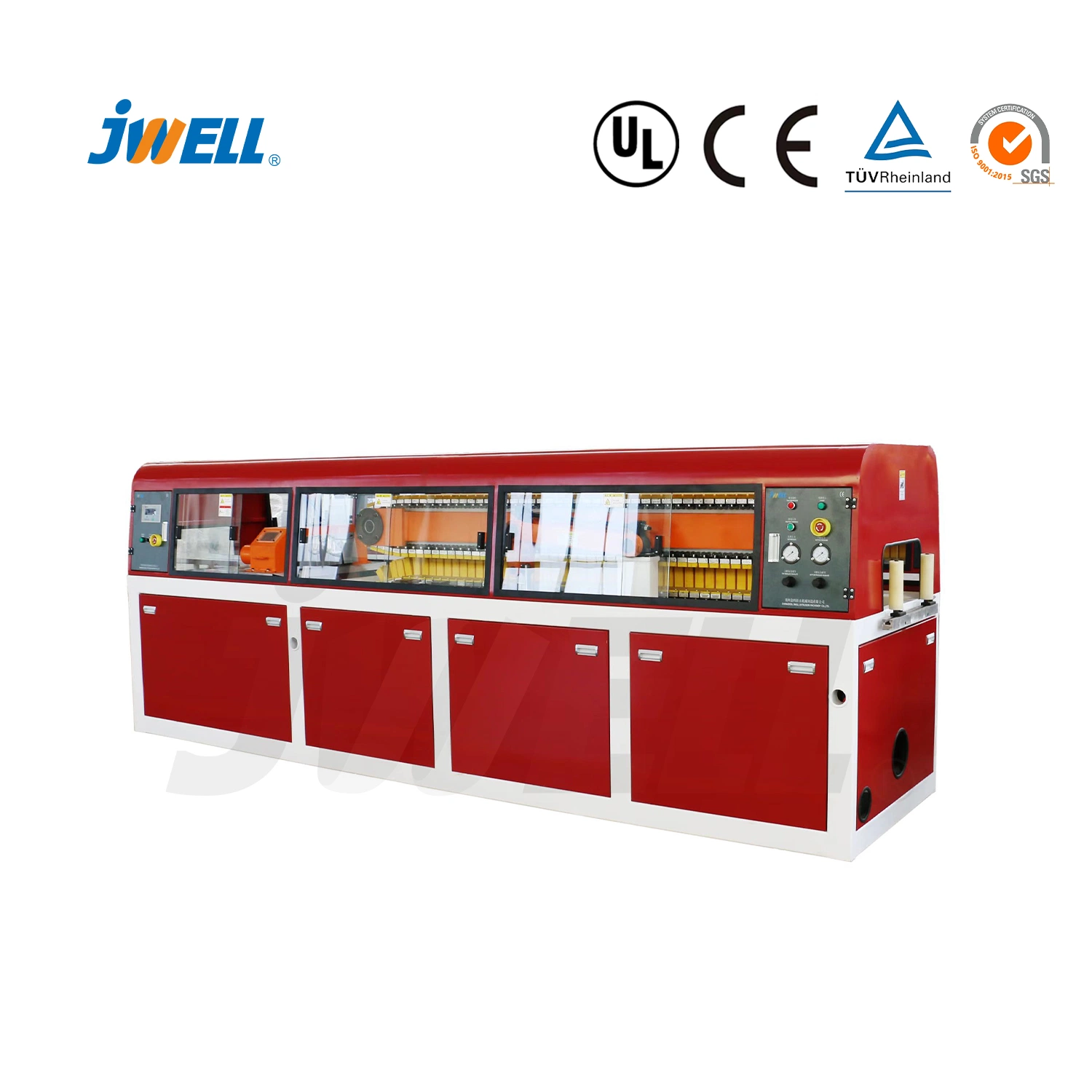 Jwell Plastic Fence PVC Plate Profile Plastic Road Safety Fence Production Line