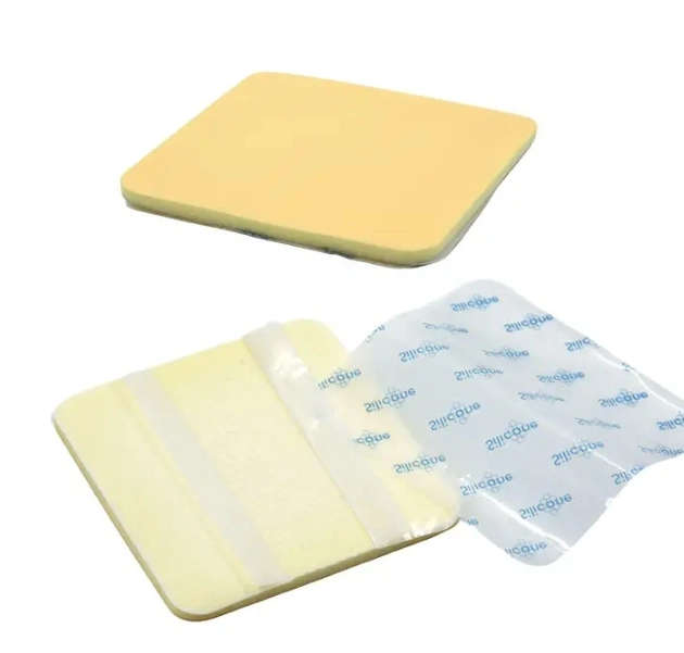 Soft Wound Care Healing Self Adhesive Ultra Absorbent Hydrocellular Sacrum Bordered High Absorbency Silicone Gel Foam Dressing