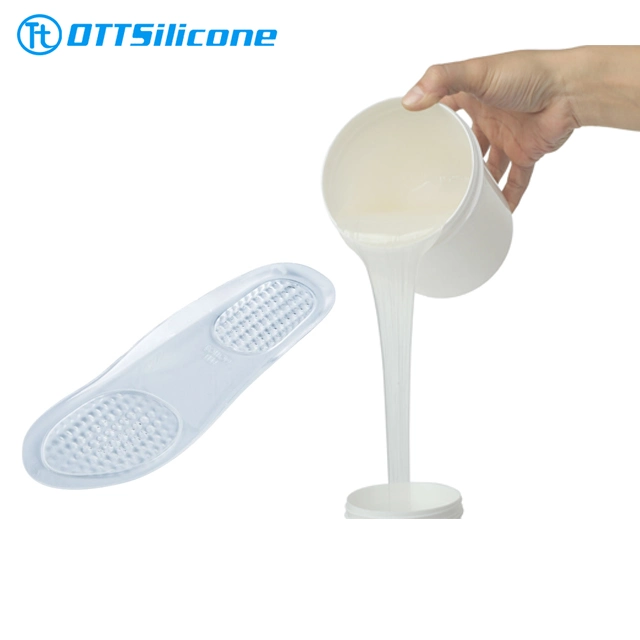 pour la fabrication de semelles intérieures pour la santé des pieds en caoutchouc de silicone liquide RTV2 X710