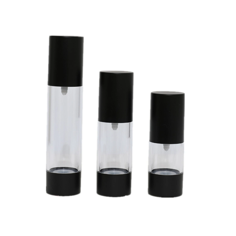 15ml 30ml 50ml Plastic Clear Airless Pump Cosmetic Bottle for Cosmetic Packaging