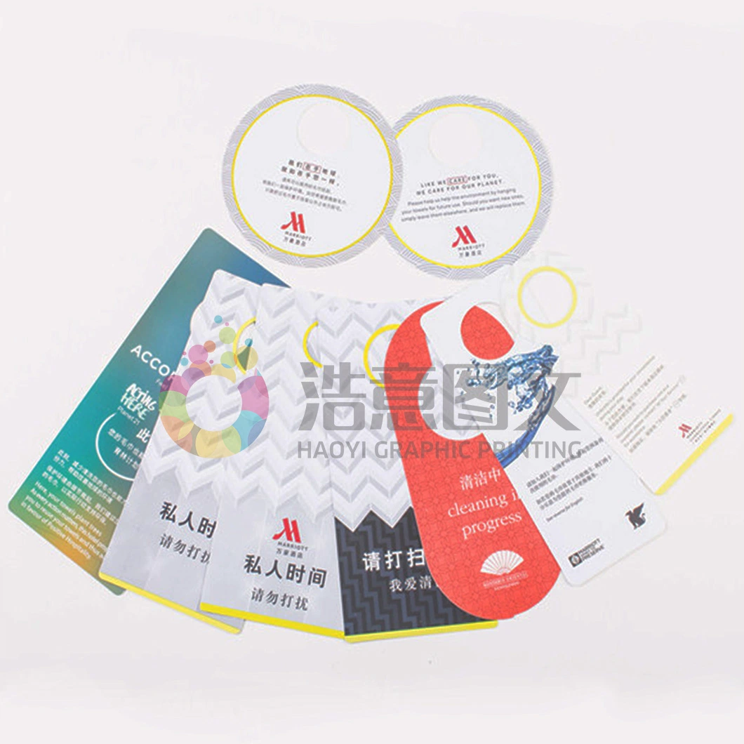 Chinese Wholesale/Supplier Company PVC Door Tag Card Offset Printing Packaging