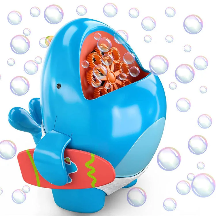 Vente de jouets pour enfants d'été chaud Bubble maker Machine à bille Cute baleine Bulle de savon automatique de la soufflante électrique jouer dehors les jouets