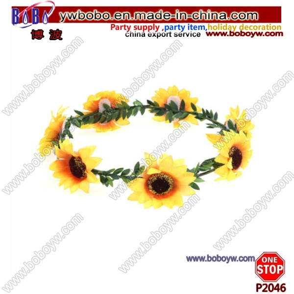 Boho Sonnenblume Girlande Floral Krone Weave Haarband Stirnband Strand Party Hochzeitsdekoration (P2046)