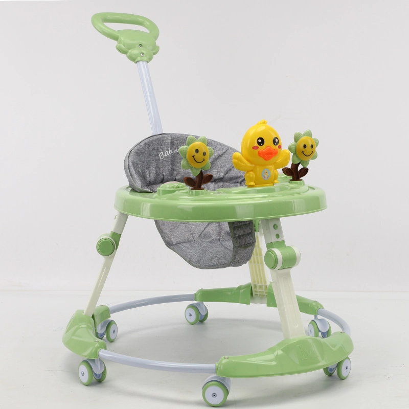 Un Baby Walker plegable con una llave, Baby Walker multifuncional con música