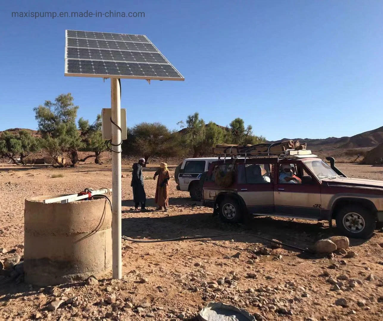 Pompe à eau solaire électrique c.c. 3 po pour puits profonds Eau avec alimentation CC et contrôleur