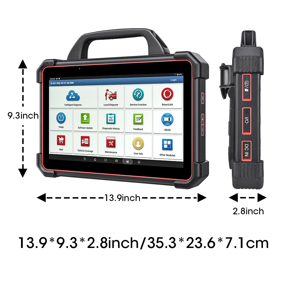 Voor lanza X431 Pad VII Pad7 Padvii Auto Diagnostic Tools Auto Scanner OBD Automotive Diagnost J2534 Programación en línea Smartlink