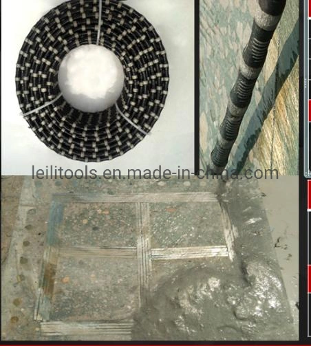 Leili Diamond de hormigón armado de cable/Corte de hormigón //edificios submarino cortar/herramienta de diamante/Herramientas de corte de demolición y construcción