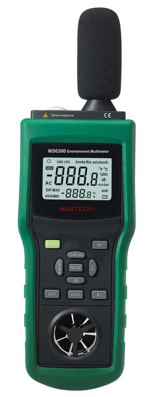 Multifunction Environment Meters Sound Level Meter Anemometer Lux Meter Temperature Humidity Tester