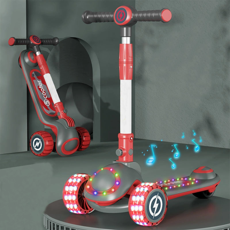 Kinder Scooter Faltbar Mini 4 blinkende PU-Räder Beliebte Design Kinder Kick Scooter für Kinder/3 Rad-Scooter Baby Spielzeug