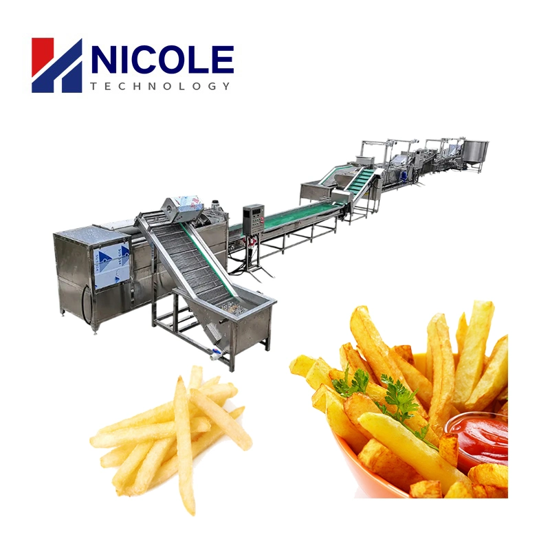 Chinese Supplier Complete Potato Strips Making Machine Frozen French Fries Production Line