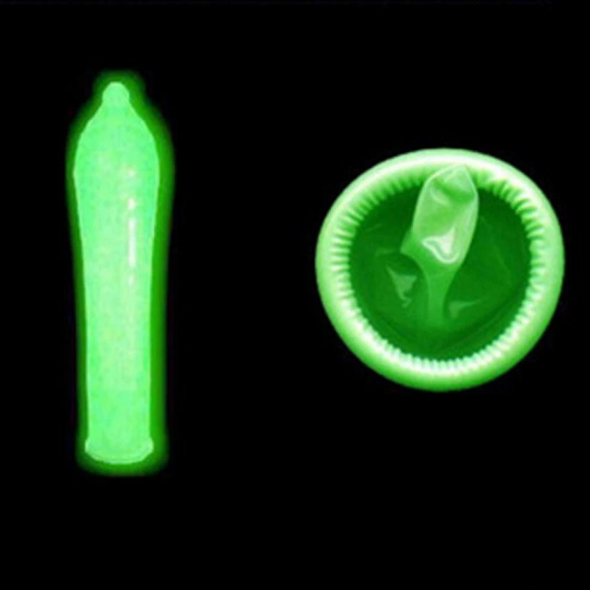 Man New Luminous Penis Sleeve Stimulate Sex Products Condom Glow in The Dark