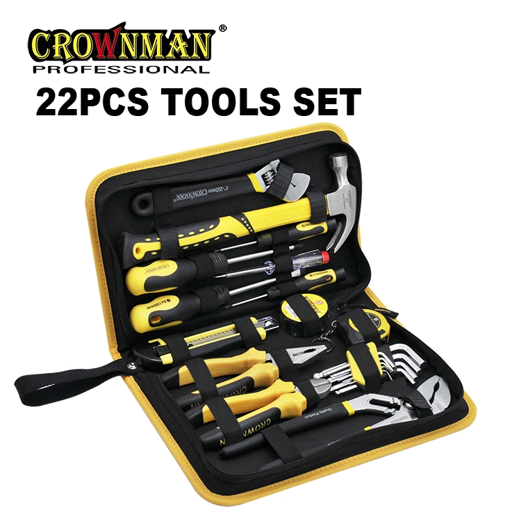 Crownman Hand Tools, 22PCS Combination Tools Set for House and Working Use