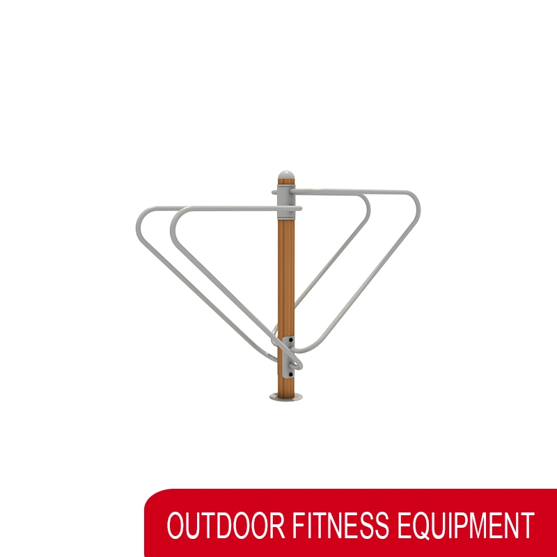 Outdoor Gym Wood Grain Paint Equipment Fitness Training Parallel Bars for Sale