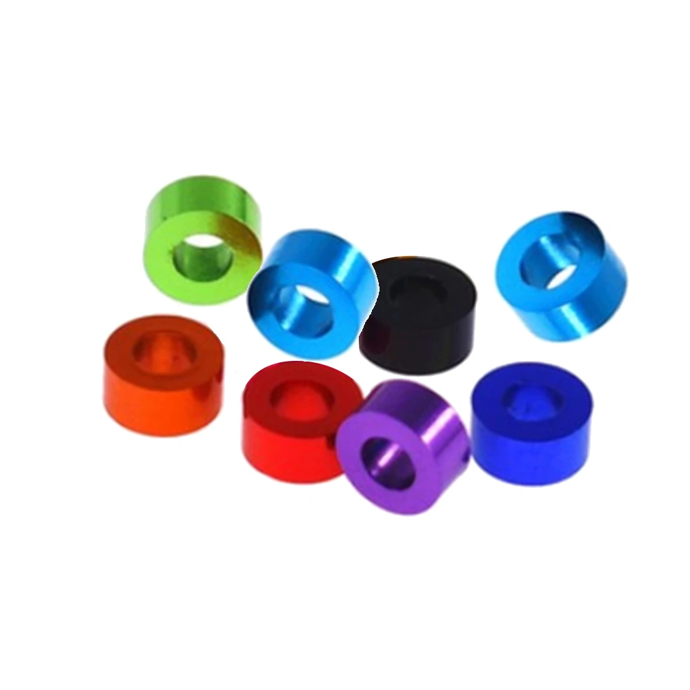 Dongguan Custom Colourful Anodized Aluminum Washer Gasket Bushing Thickness New Energy Vehicle Parts & Accessories