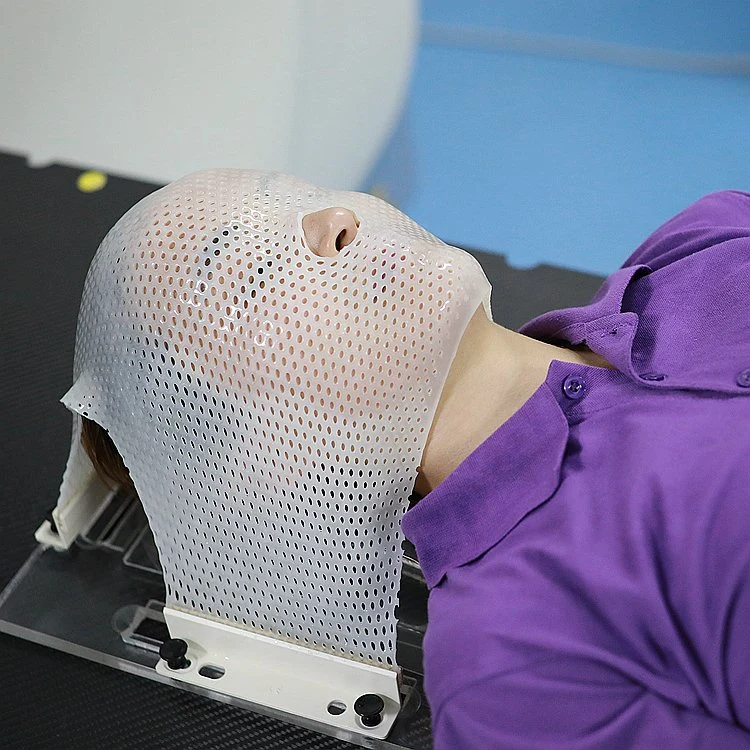 P Type Radiation Mask 3 Clamps Mask Thermoplastic Radiotherapy Immobilization