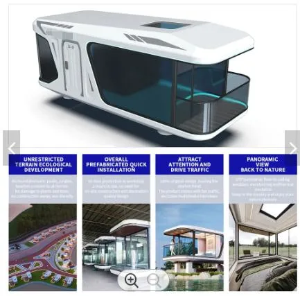 Intelligent Voice Control Modern Luxury Camp Custom Mobile House for Tourist Attraction Campsite Capsule Mobile Houses