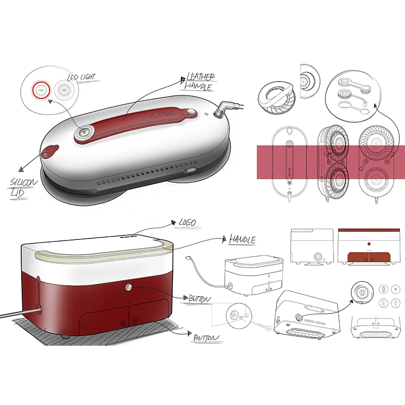 Home Electric Appliances Portable Electric Robot Window Vacuum Cleaner Cleaning Tools